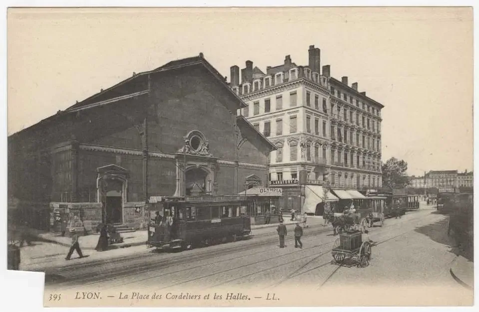 La halle des Cordeliers, premier marché couvert de Lyon (1859)